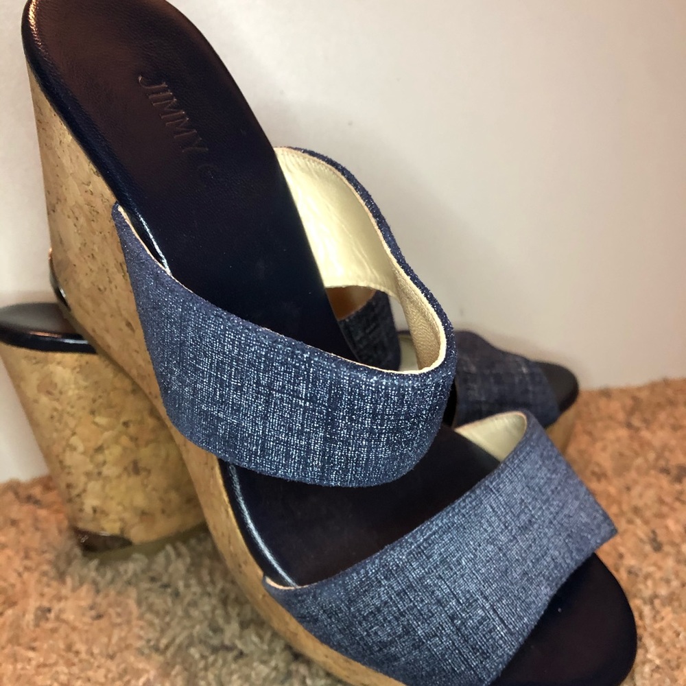 Jimmy Choo strappy wedged